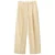 Mango wide leg regular waist broek lichtgeel