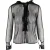 Rode Valentino blouse van doorschijnend kant – jaren 2010