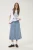 Denim rok A-shape light blue