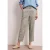 Street One Dames Slim Legs linnen broek met gesp in Beige