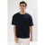 TRENDYOL MAN Heren Donkerblauw Effen Kort Oversized T-shirts