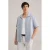 WE Fashion linnen casual overhemd lichtblauw