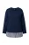 Ulla Popken Shirt  marine / wit