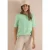 Cecil Dames Sweater met korte mouwen en tekst in Groen
