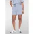 Geisha regular high waist gestreepte casual short blauw