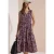Midijurk met V-hals en print