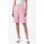 Getailleerde shorts met hoge taille en wijde pijpen