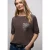 Street One Dames Shirt met leo borstzak in Bruin