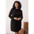 Trendyol Curve Dames Zwart Effen Kort / Mini Lang Casual A-lijn Grote maten Jurk