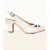 Este Slingback Peeptoe pumps in gebroken wit