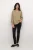Blouse met lange mouwen Regular fit Chinchilla/Black Dot Print beige