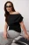 Trendyol Curve Dames Zwart Effen Mouwloos Regular fit Grote maten Blouses
