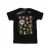 Disney Meisjes Coco Hoofden Patroon Katoenen T-Shirt (Zwart)