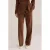 WE Fashion suèdelook straight leg broek – bruin