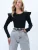 Trend Alaçatı Stili Shirt  zwart