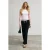 Cropped blouse met ronde hals en open rug