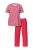 Ulla Popken Pyjama  rood / wit