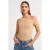 Off-shoulder Slim-fit Gebreide Blouse