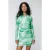 Colourful Rebel Juda Tie Dye Gathered Mesh Dress Mint