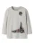 NAME IT Shirt ‘NMMVILIAN’  lichtgrijs / donkergroen / robijnrood / wit