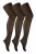 Sock Snob – Womens Seamed Panty’s 3 Pack 40 Denier – Zwart / Zwart