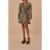FARM Rio Arabesque Floral Green Long Sleeve Mini Dress