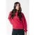 Colourful Rebel Rebel Braid Acid Wash Dropped Shoulder Sweat Medium Red