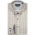 Giordano overhemd creme patroon katoen