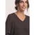 Shirt met lange mouwen, V-hals en mix van texturen