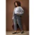 Trendyol Curve Dames Grijs Effen Mom Hoge taille Grote maten Jeans