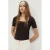 MANGO TEEN aansluitend T-shirt met studs – bruin