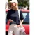 Street One Studio Dames Shirt met geborduurde mouwen in Blauw