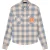Amiri Ma Vintage Stencil Plaid Blauw