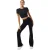 USA Pro Sophie Habboo kort T-shirt voor dames (Zwart)