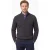 Trui Brax Half Zip antraciet donker gemeleerd