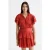 Scotch & Soda Ruffled Mini Dress With Gathered Waist Ketchup