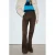 Mango high waist flared jeans – bruin