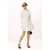 TRENDYOLMİLLA Dames Ecru Effen Kort / Mini Lang Casual Blousejurk Jurken