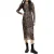 AllSaints Nora Waimea Ls Dress Black