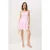 TRENDYOLMİLLA Dames Roze Gestreept Kort / Mini Mouwloos Avond / Dagelijks Skater Jurken