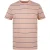 SoulCal Heren T-shirt met strepen en zak, normale pasvorm (Perzik)