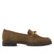 Tamaris Dames Camel Bruine Suède Loafers