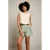 LOLALIZA straight fit korte broek – mintgroen