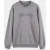 TRENDYOL MAN Heren Grijs Slogan Lang Oversized Sweatshirts