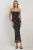 Geprinte Bodycon Maxi Jurk
