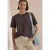 Shirt met ronde hals en luipaardprint