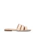 Manfield leren slippers ecru