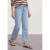 Street One Dames Mid Waist straight leg jeans in casual fit in Blauw