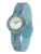 Hip Hop Analoog horloge ‘Lace’  lichtblauw / geel / wit