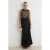 TRENDYOLMİLLA Dames Zwart Effen Maxi Mouwloos Recht Avond & Gala Jurk
